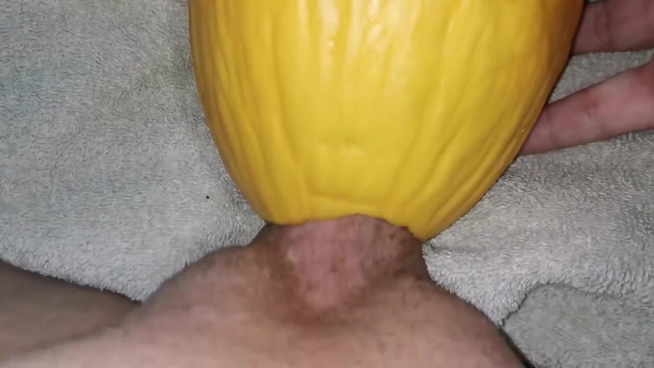 Big Dick Fucking Watermelon Close Up