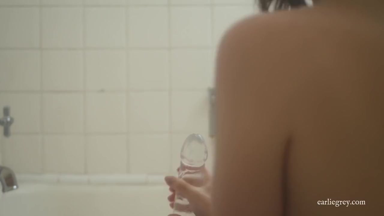 Quick Dildo Handjob And Ride In The Shower