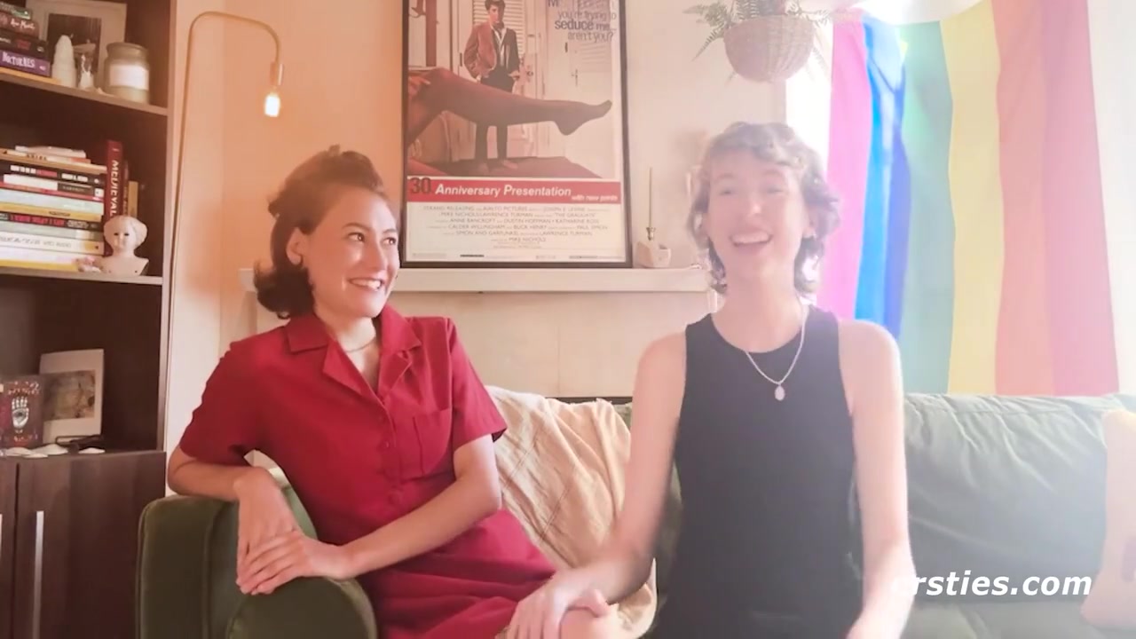 Sexy Lesbian Couple Get Intimate With Each Others Outside