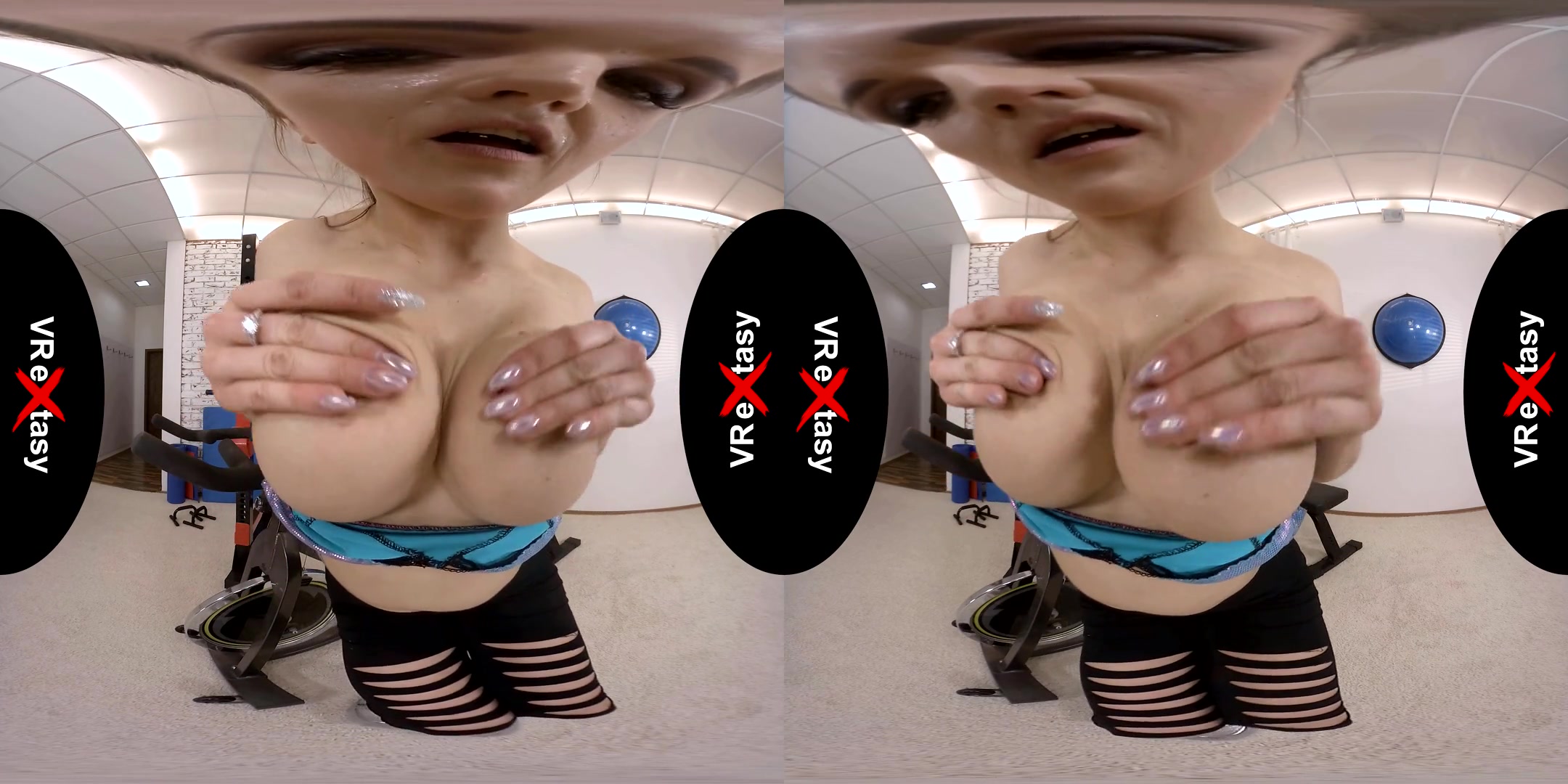 Barbara Bieber Masturbates in Fitness Centre - SexLikeReal