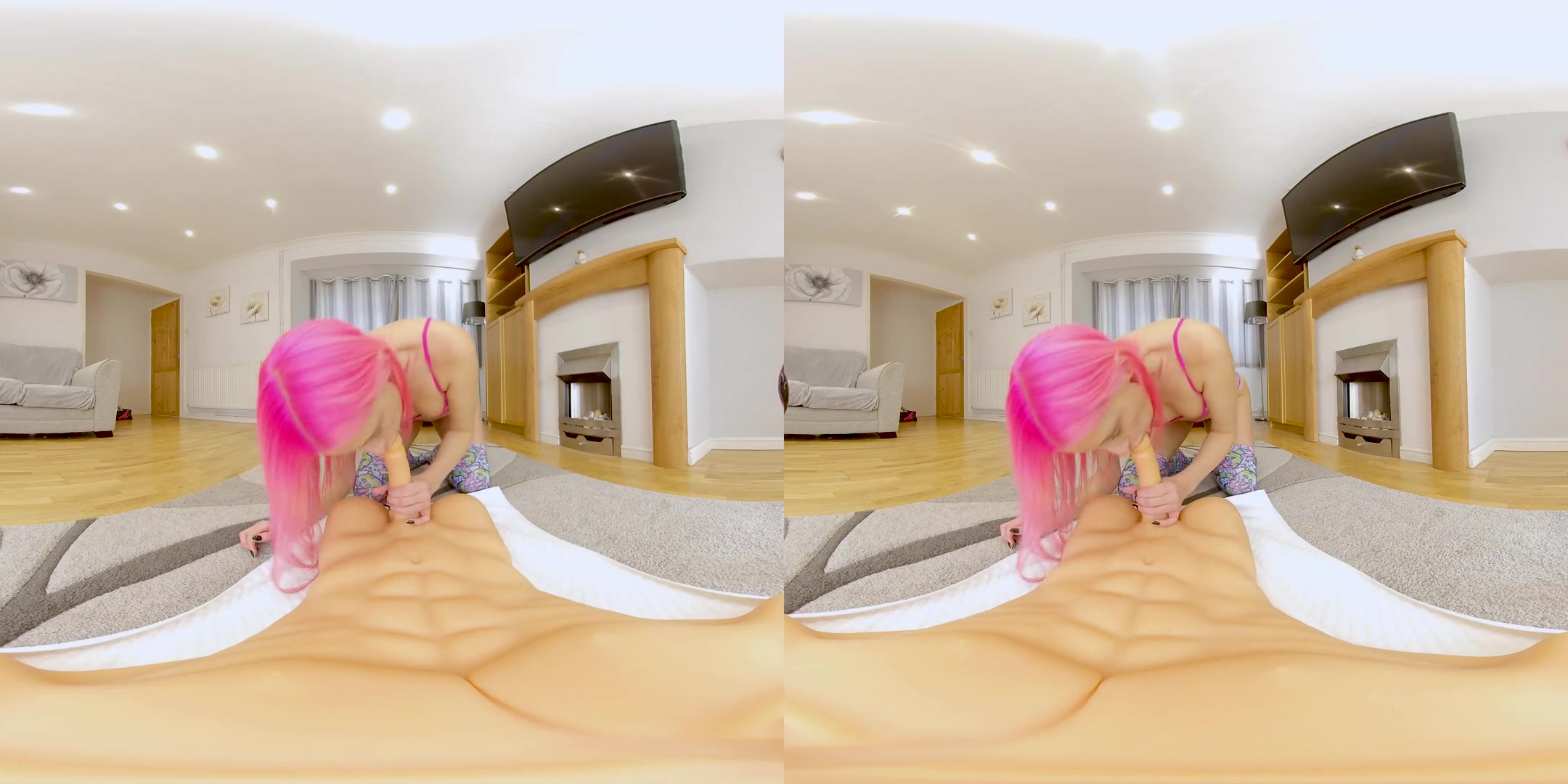 Roxy Lace, Fucking Rewards - Shaved Pink Hair teen 18+ Riding