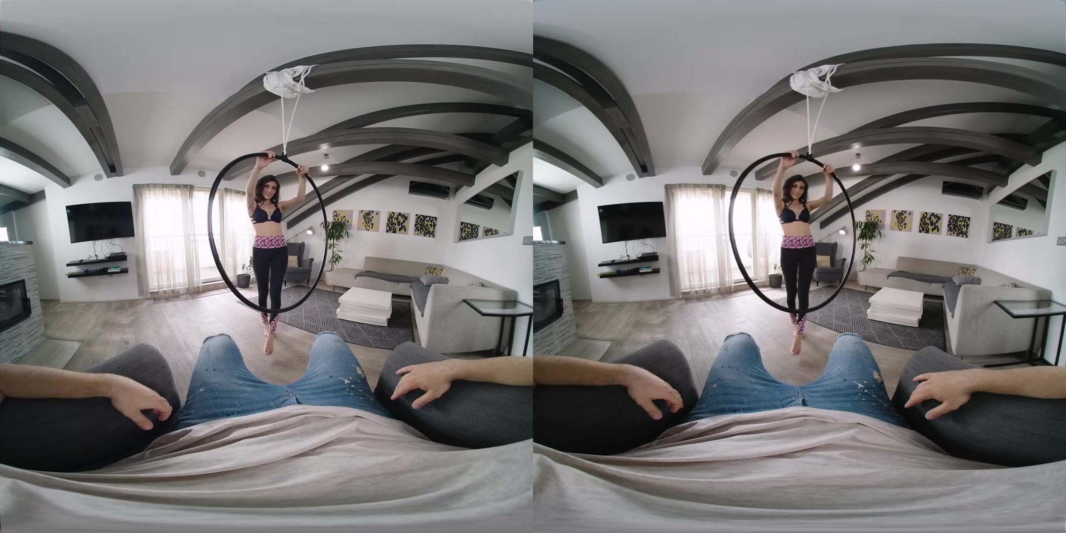 Aerial Hoop - Latina Babe POV HD VR Porn - SexLikeReal