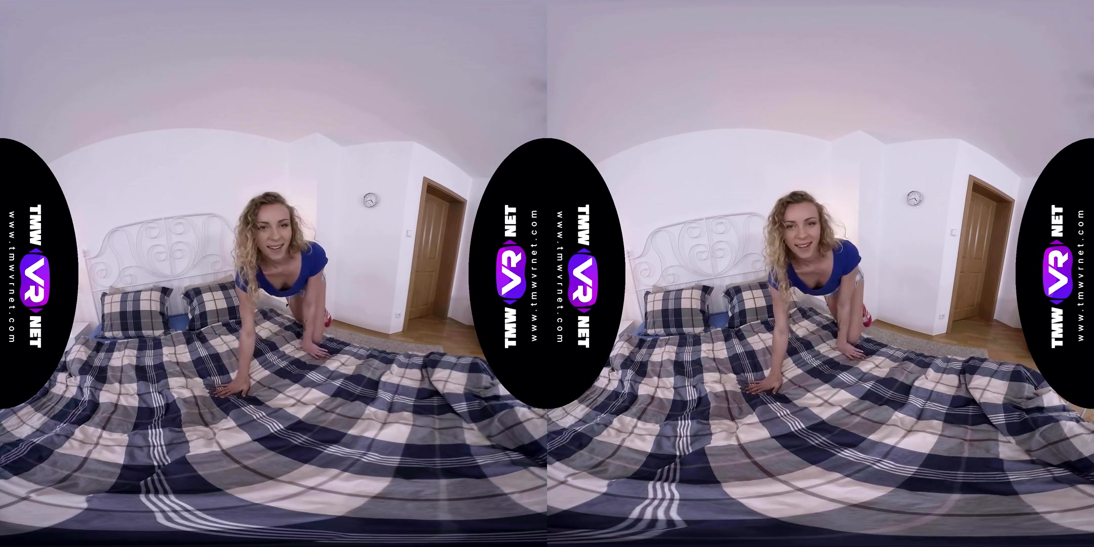 Angel Emily in Blue-Eyed Blonde Discovers Masturbation - TmwVRNet