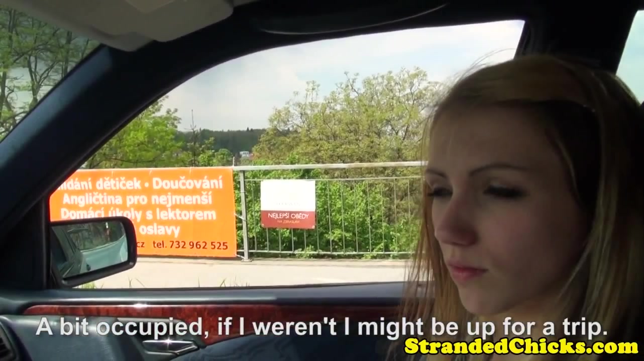 Gorgeous hitchhiking european amateur