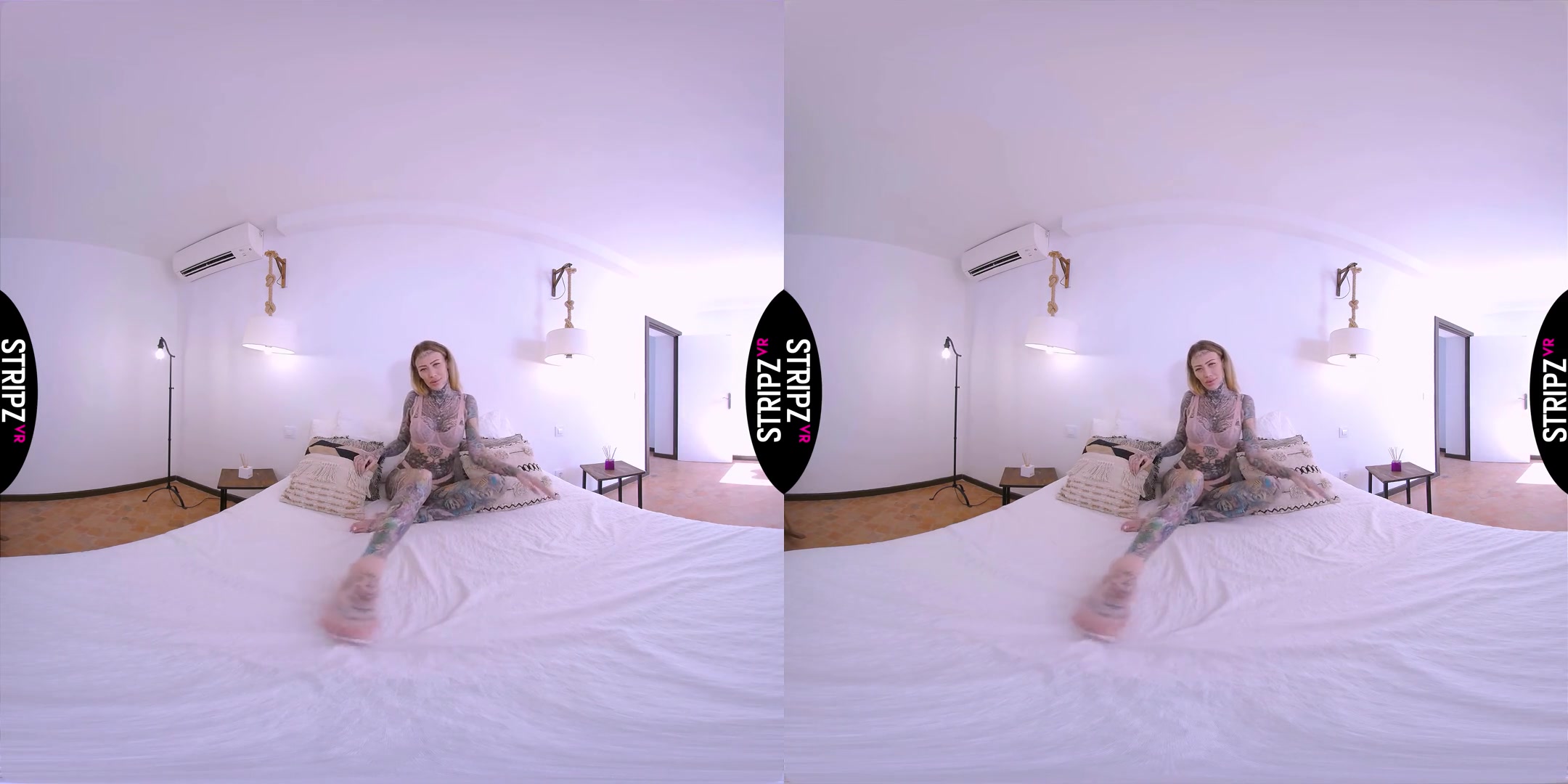 Tits & Tatts! - Alt-Girl Solo Striptease - SexLikeReal