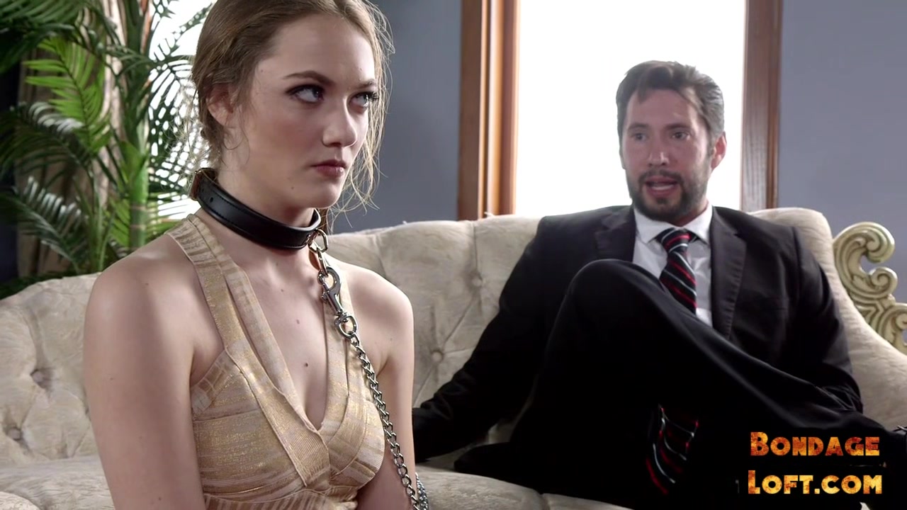 BDSM predicament bondage babe squirts in ***with MILF
