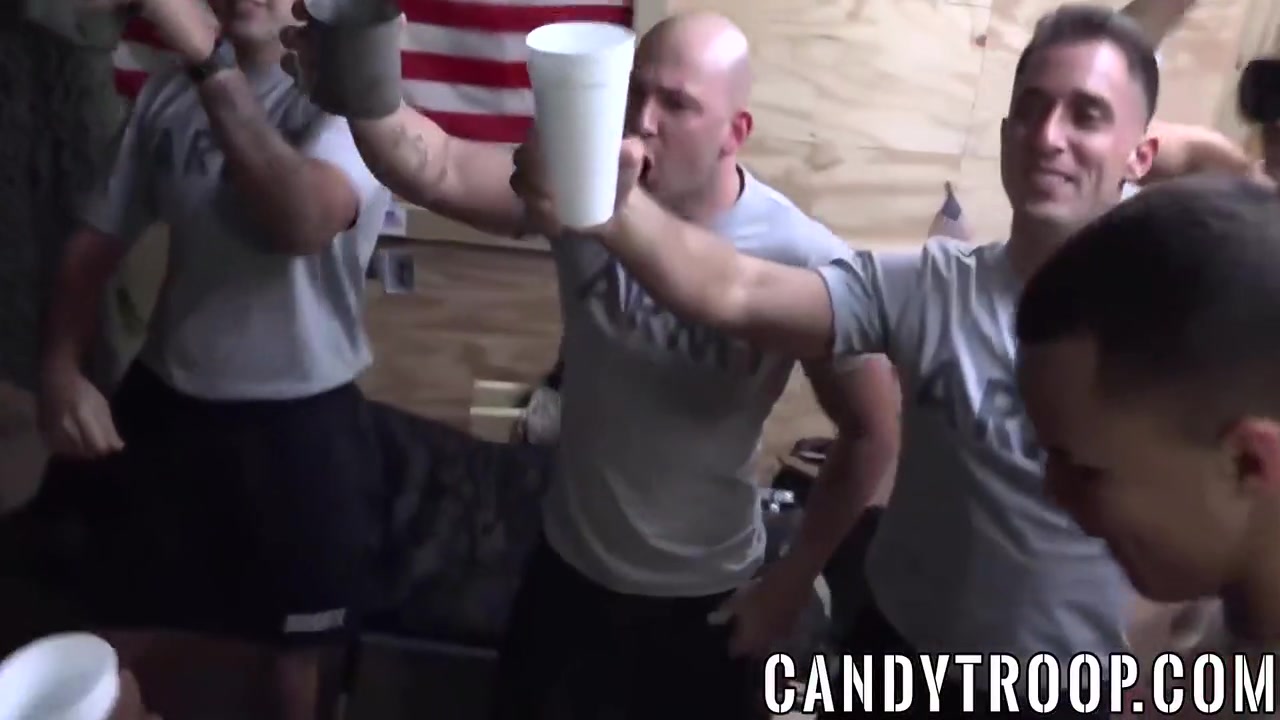 Army Hunks Anally Hazing New Members In The Barracks