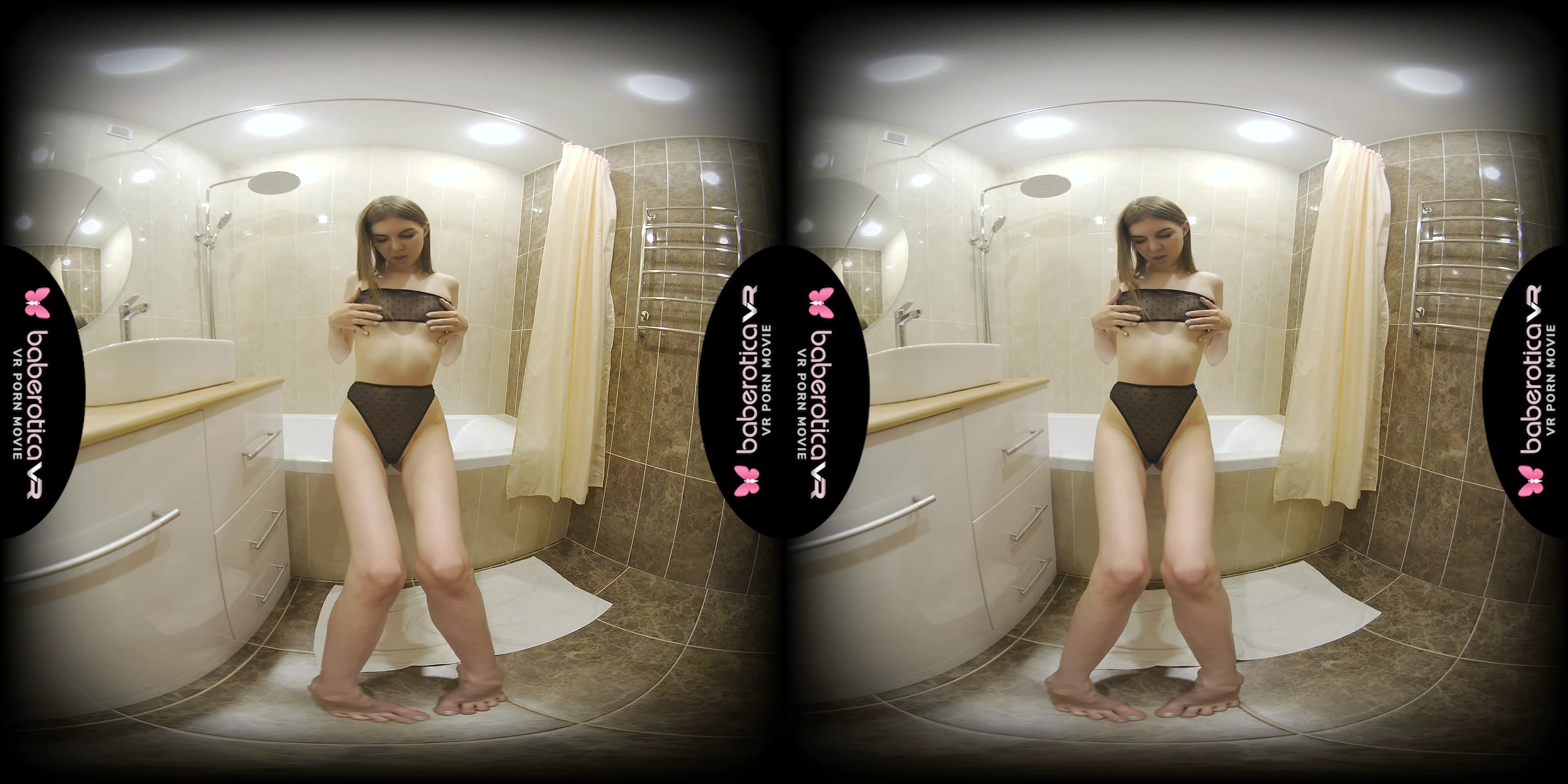 Alice Xo Strips See Through Lingerie To Play In The Shower - BaberoticaVR
