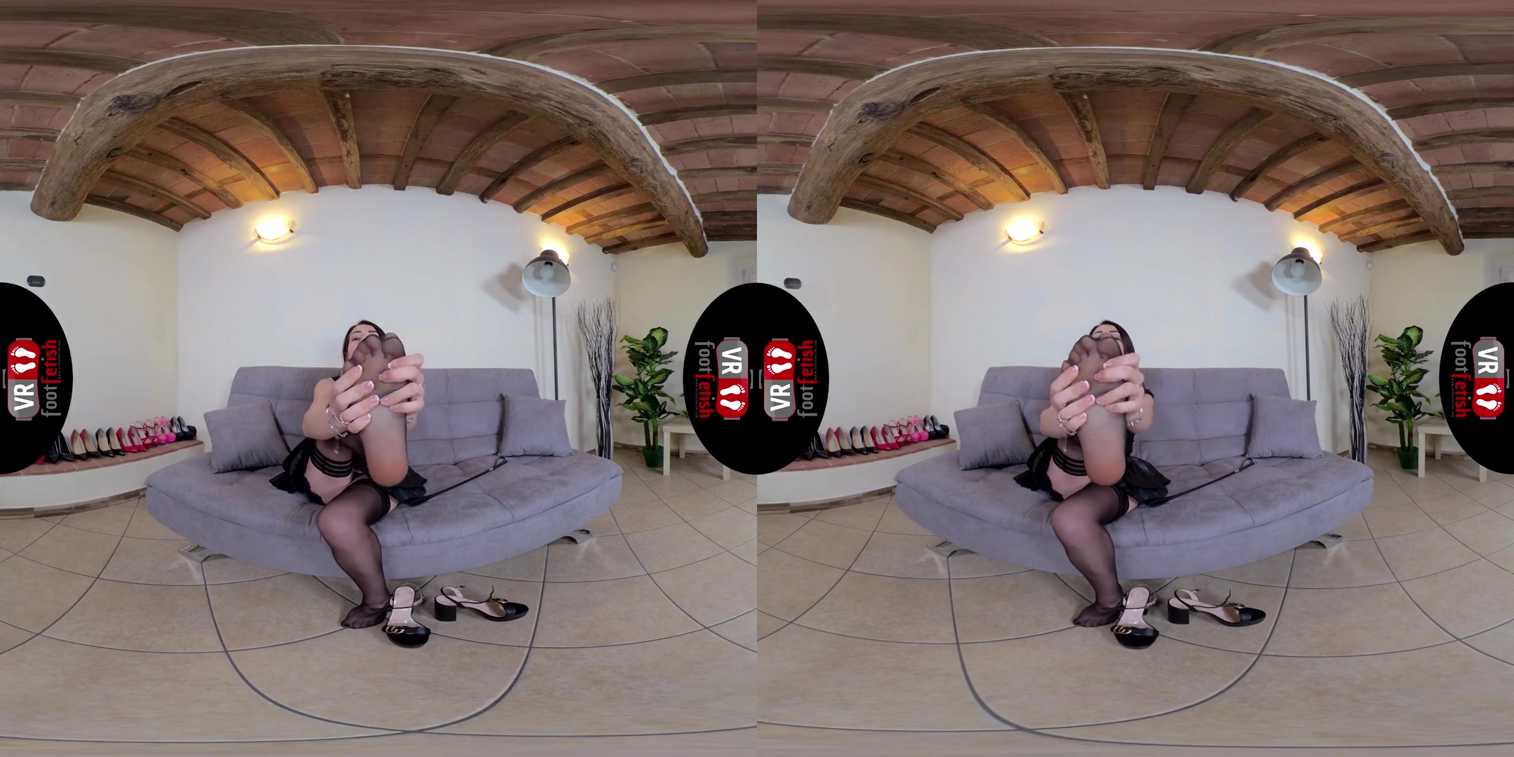 Sensual Petra Seduces You With Her Delicious Feet - Nylon Stocking Foot Fetish
