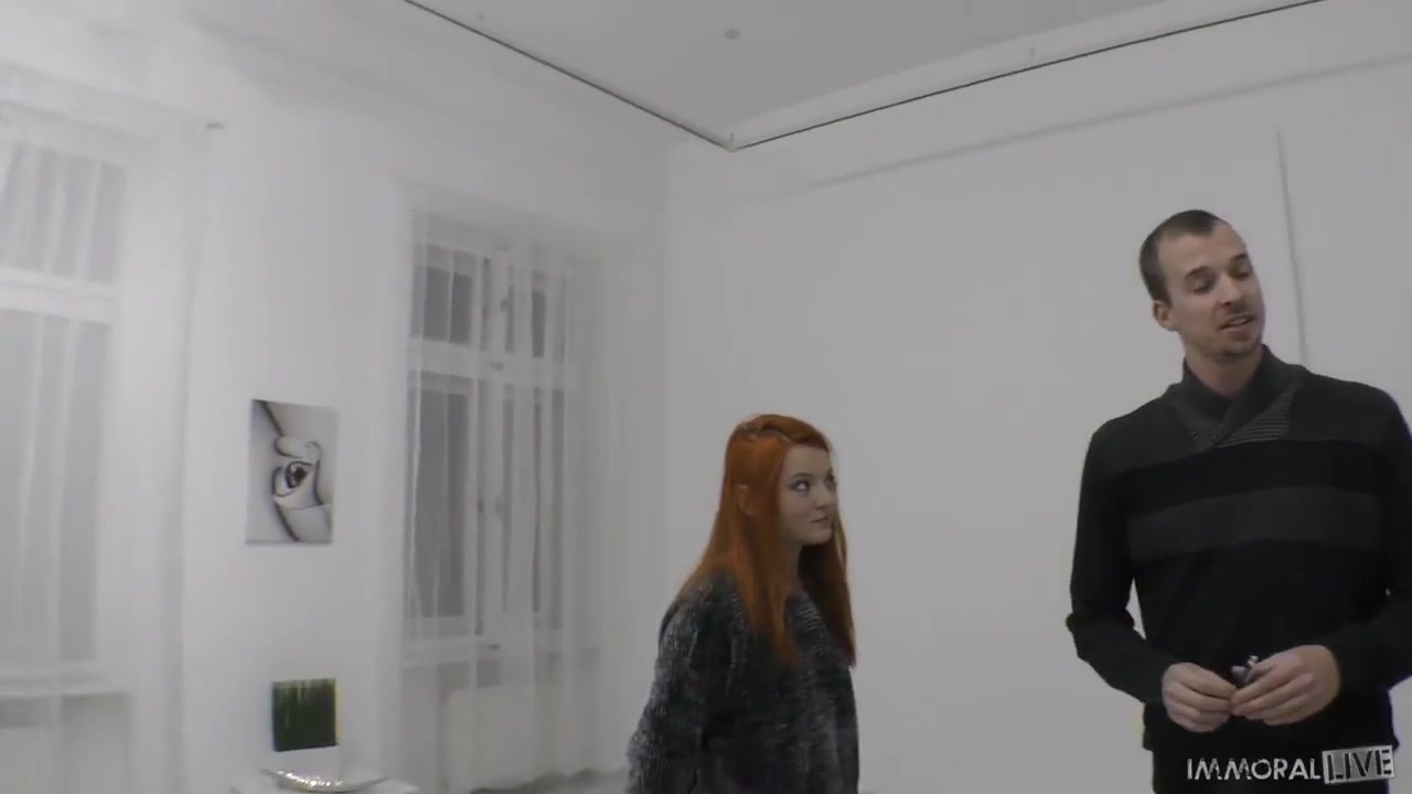 Katerin Belli - Petite Redhead Gets 2 Loads