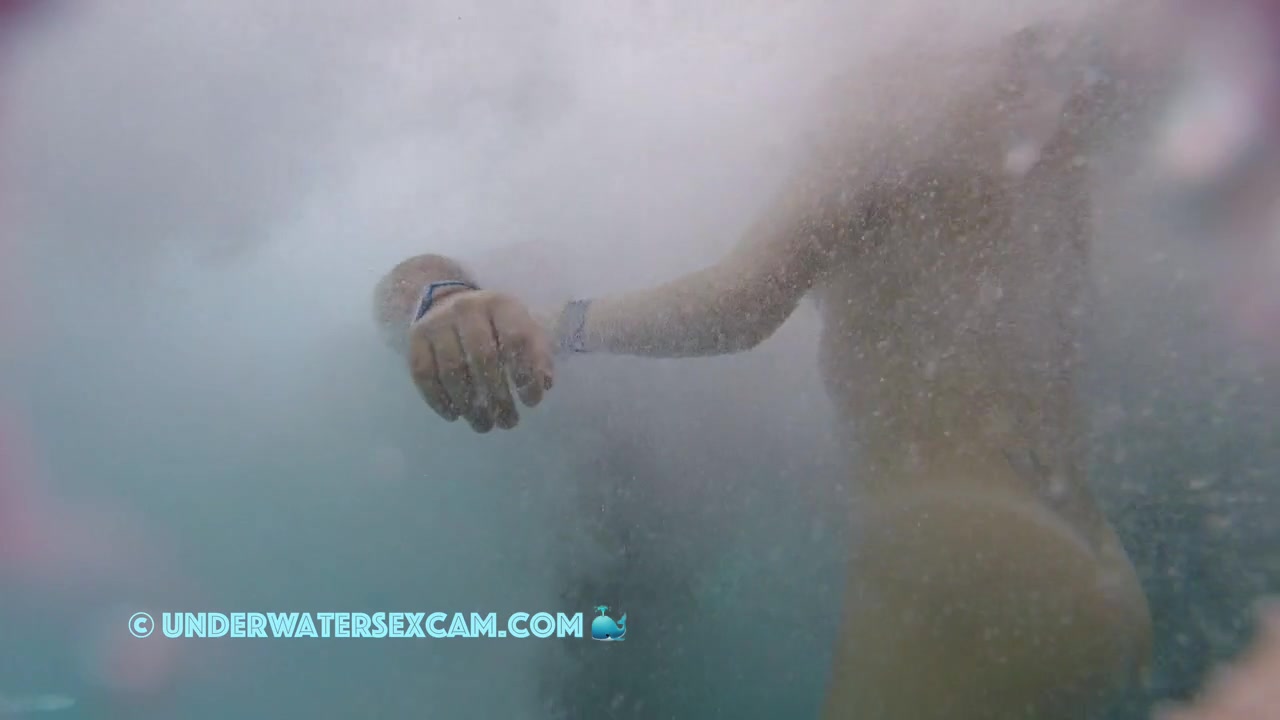 She Disappears In The Underwater Turbulence But Our Hidden Camera Catches Everything