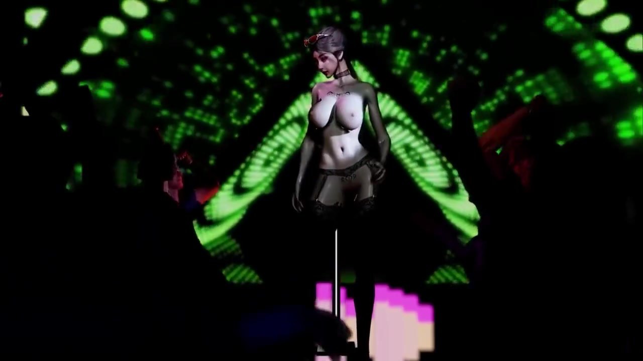 Beauty Bar Dancer - 3d Animation With Anime Hentai