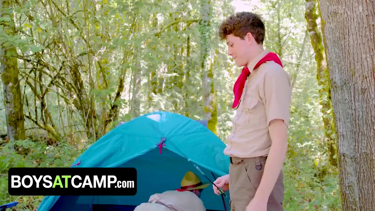 teens 18+ At Camp Scout teenager 18+ Seduces Scout Master By Showing Him His Throbbing Hard