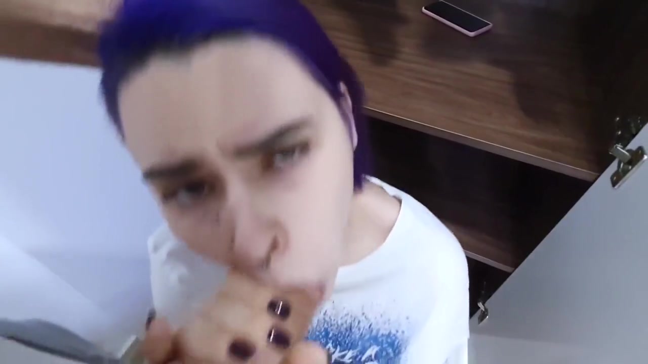 Found StepSister In Wardrobe And Helped Cum