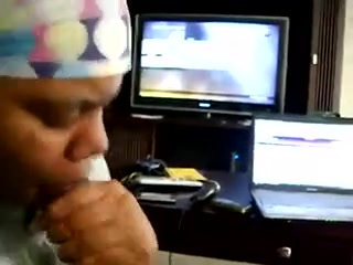 Fat ebony swallowing dick