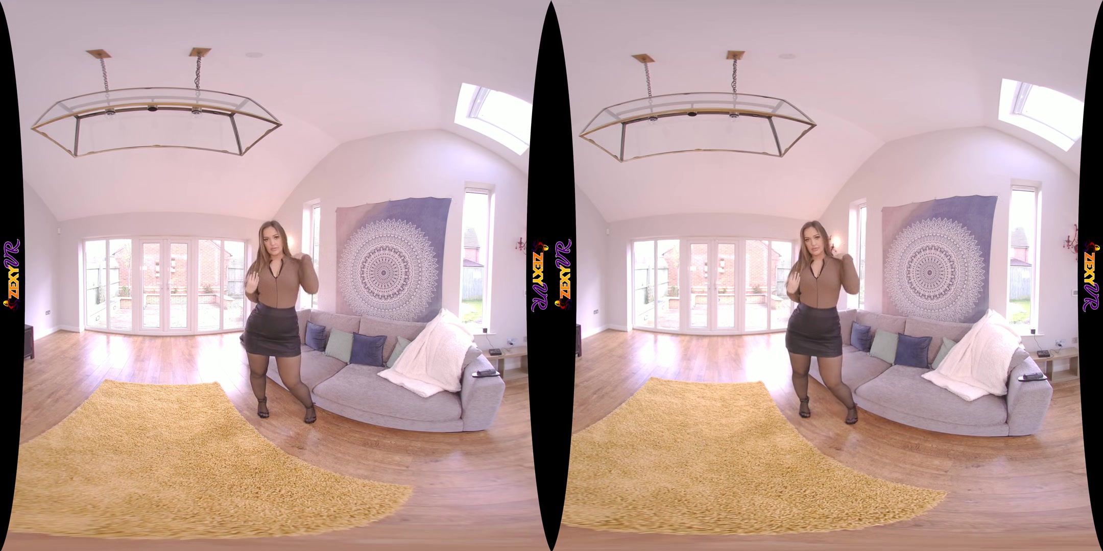 Big Treat - Stripping Busty Babe in HD VR - SexLikeReal