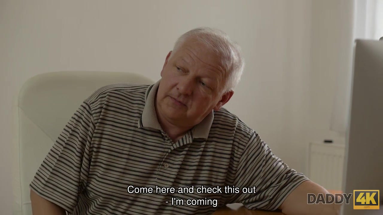 DADDY4K. Fat old man cant resist in front of beautiful young lady Ornella Morgen
