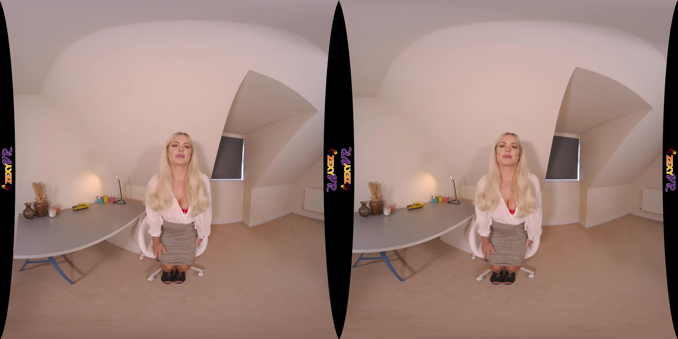 Naked In The Office featuring Louise - ZexyVR