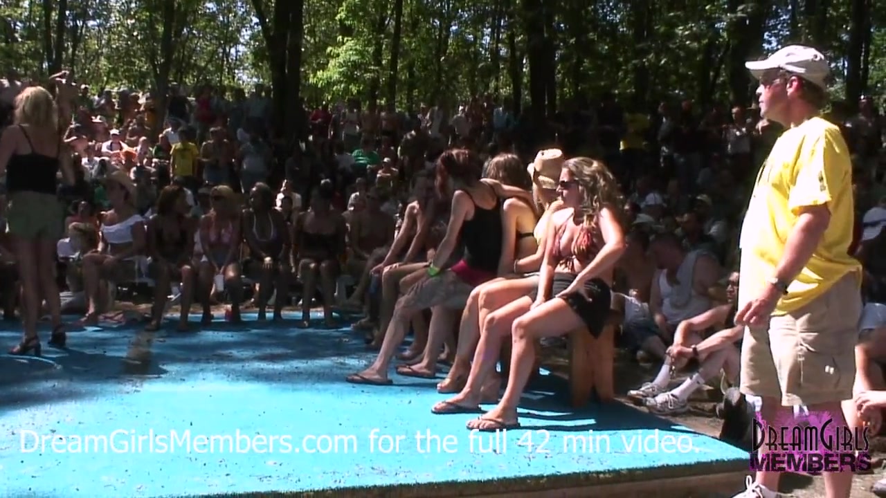 No Rules Wet T-Shirt Contest At A Nudist Resort - DreamGirlsMembers