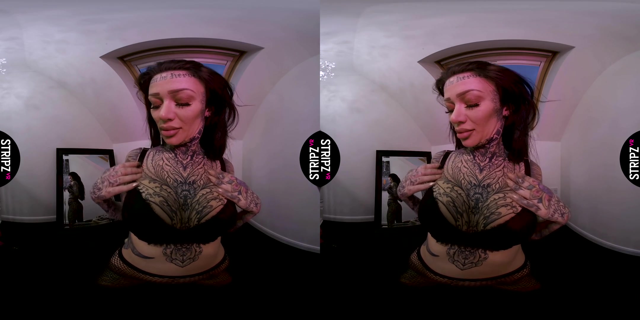 Becky Holt in Fishnets - StripzVR