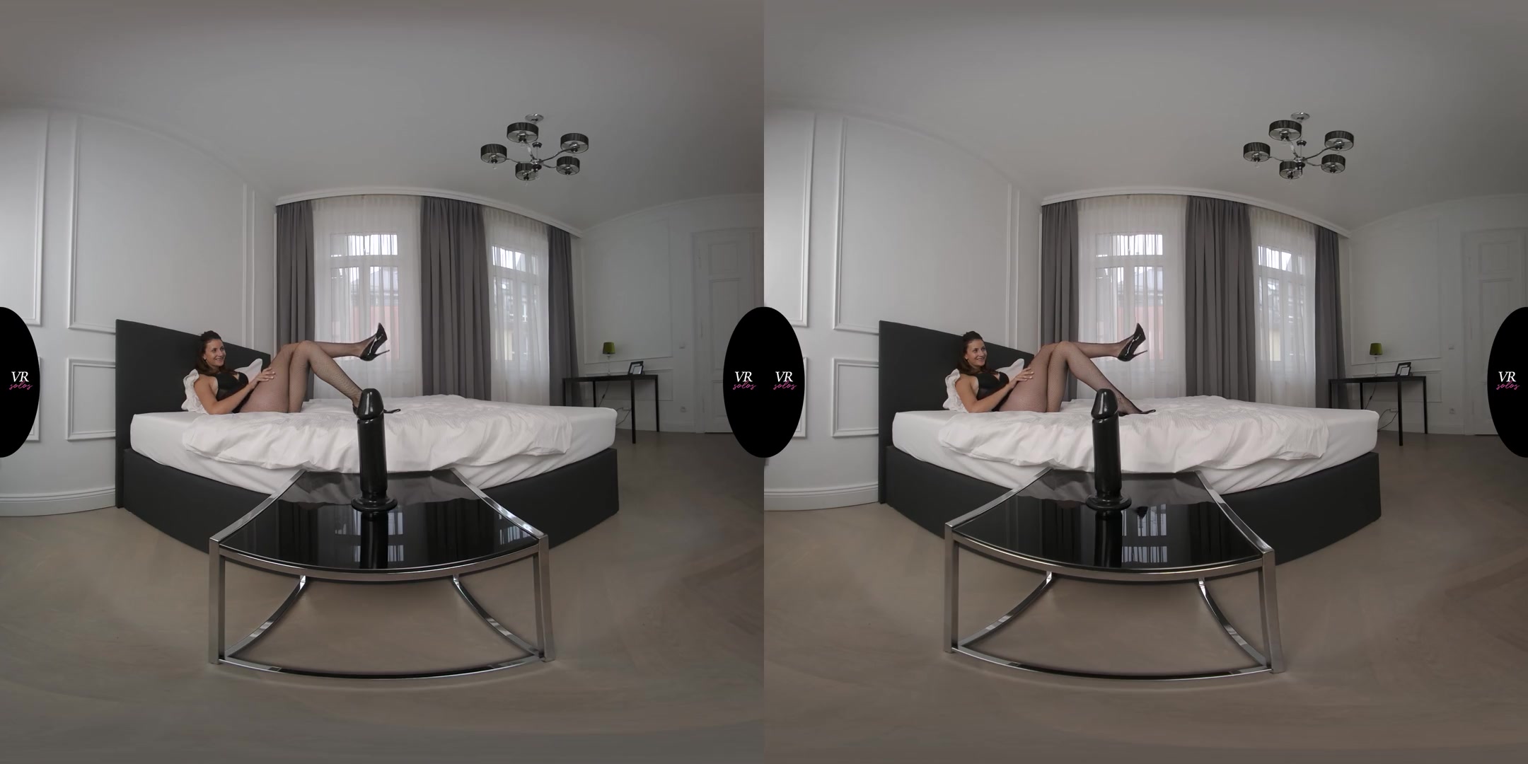 Tiny Tina Rides Big Black Dildo - Petite Babe Fucks a Thick Black Cock