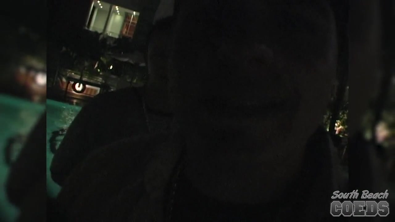 Late Night Hotel Swimming Pool Skinny Dipping Girls Miami Florida - SouthBeachCoeds