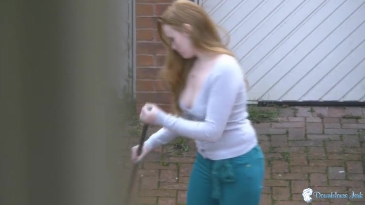 Kloe Kane in Driveway - DownblouseJerk