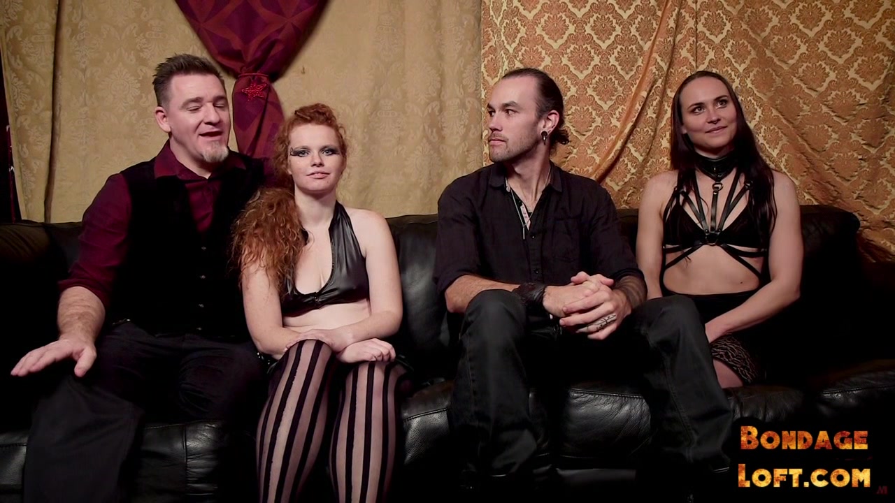 Ginger subject facefucked before riding in erotic group