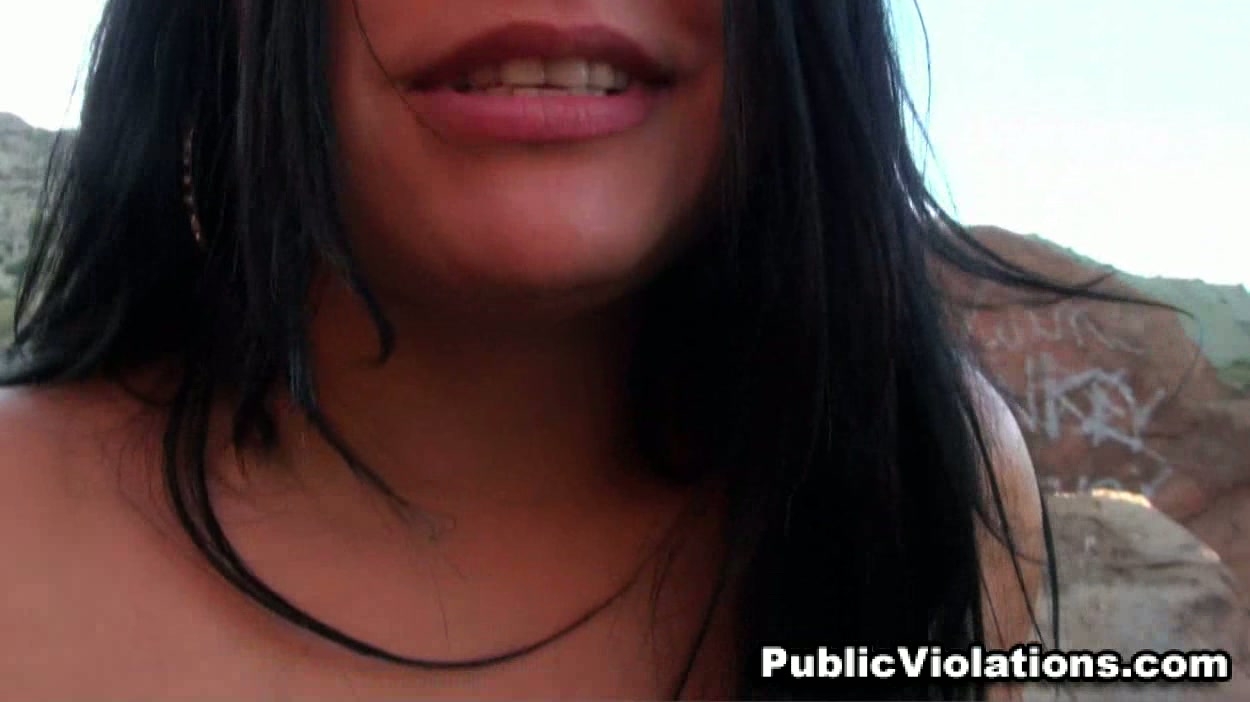 Busty Latin Honey Public Fucking