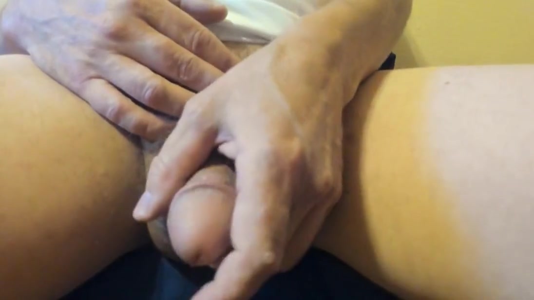 Playing With My Hairy Cock Masturbation no Cum Shot