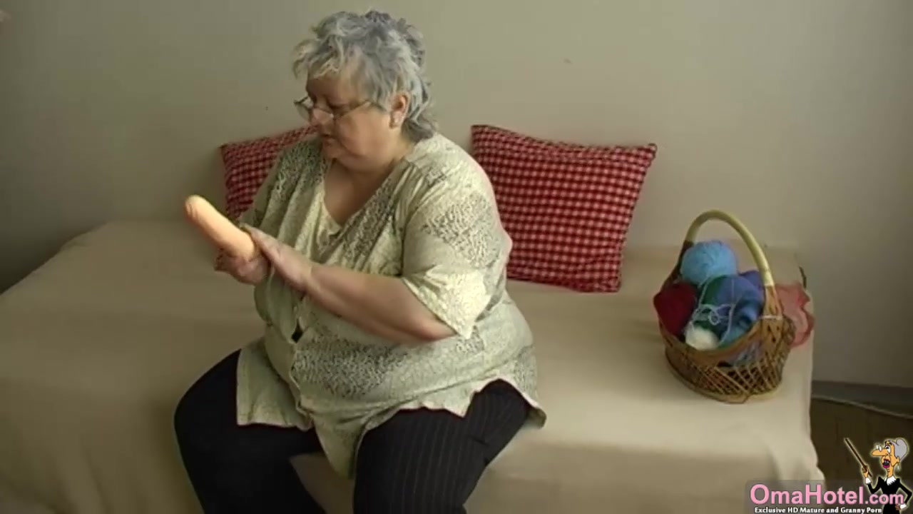 High old woman and granny with big boobs
