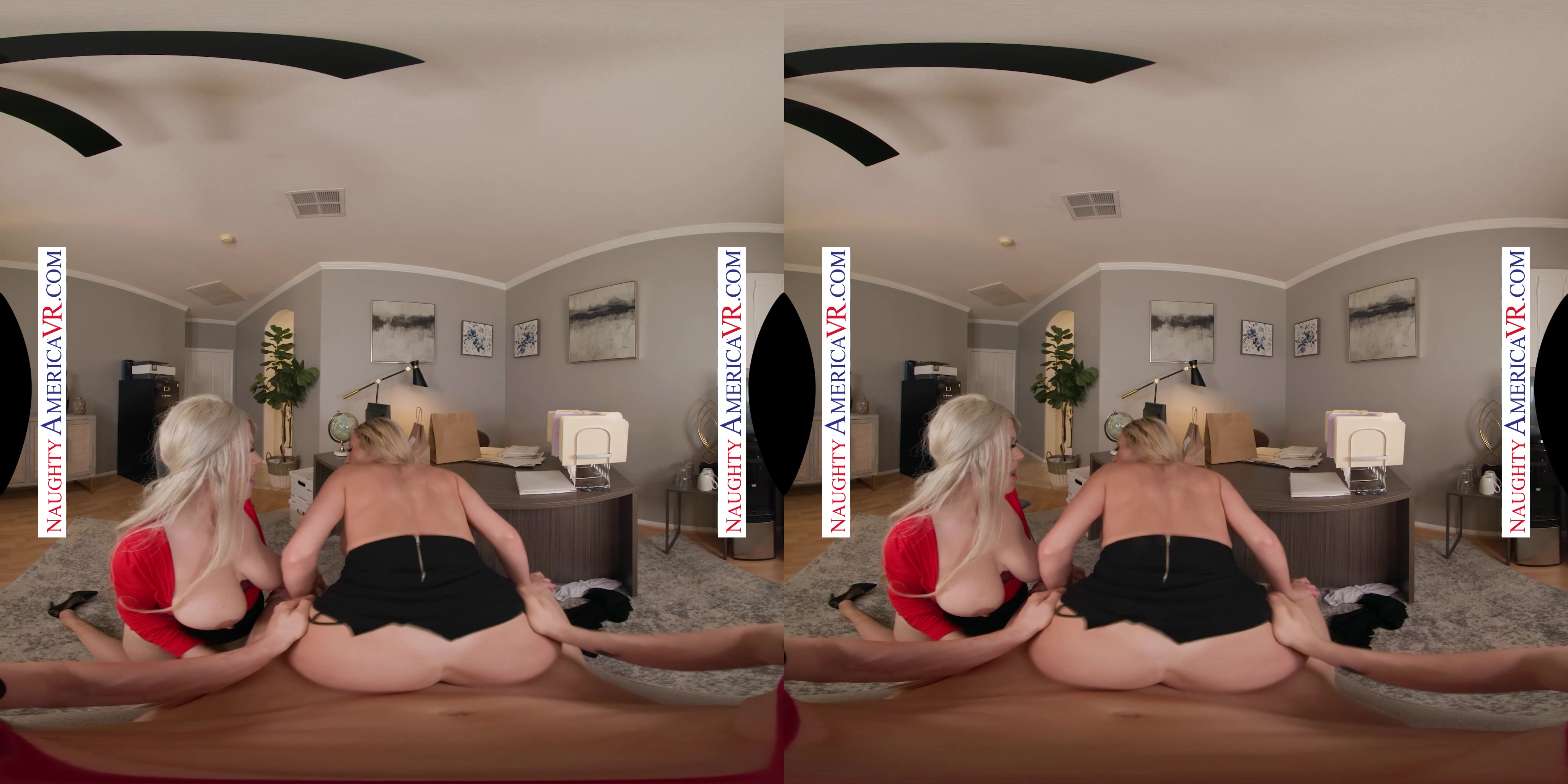 Delivery man brings a mouthful to Crystal Clark and London Laurent