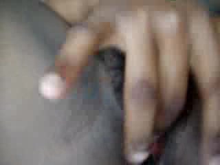 Gentle fingers gently stimulate wonderful shaved vagina