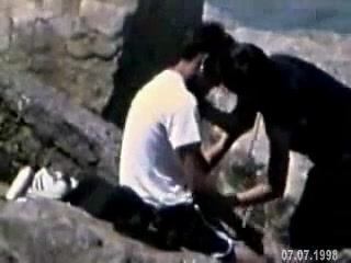 camera man caught this naughty girl riding her boyfriend
