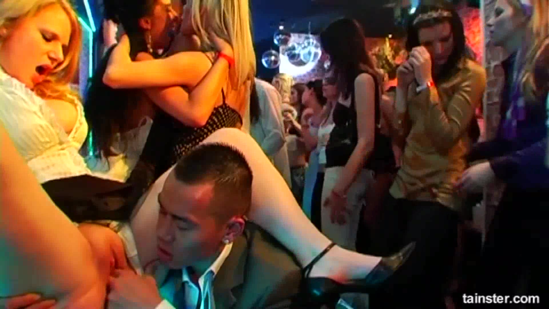 Sexy babes fucking at a bride sex party