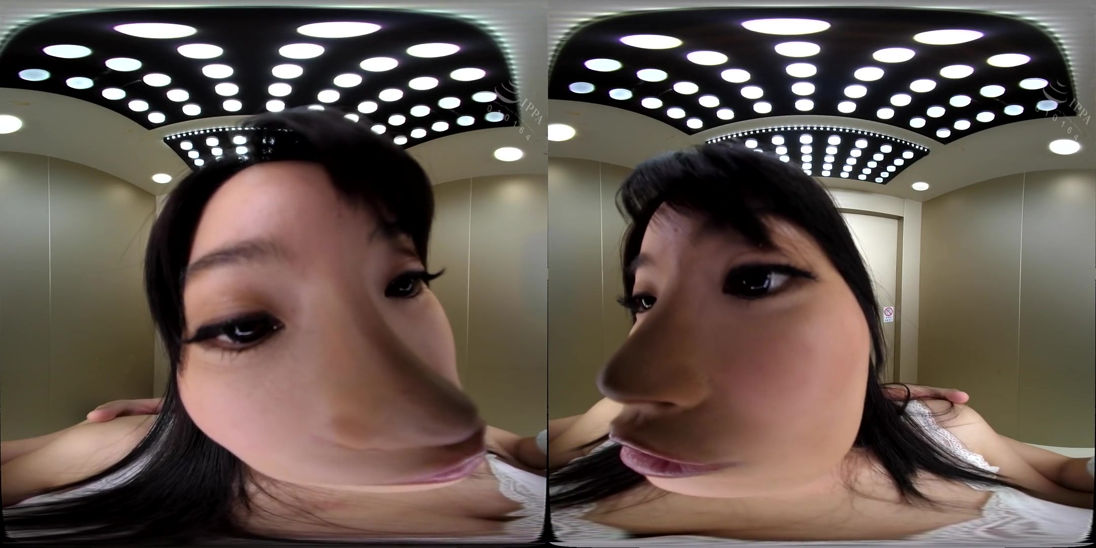 Trapped with a Woman in the Elevator 1 - Asian Public Sex Blowjob