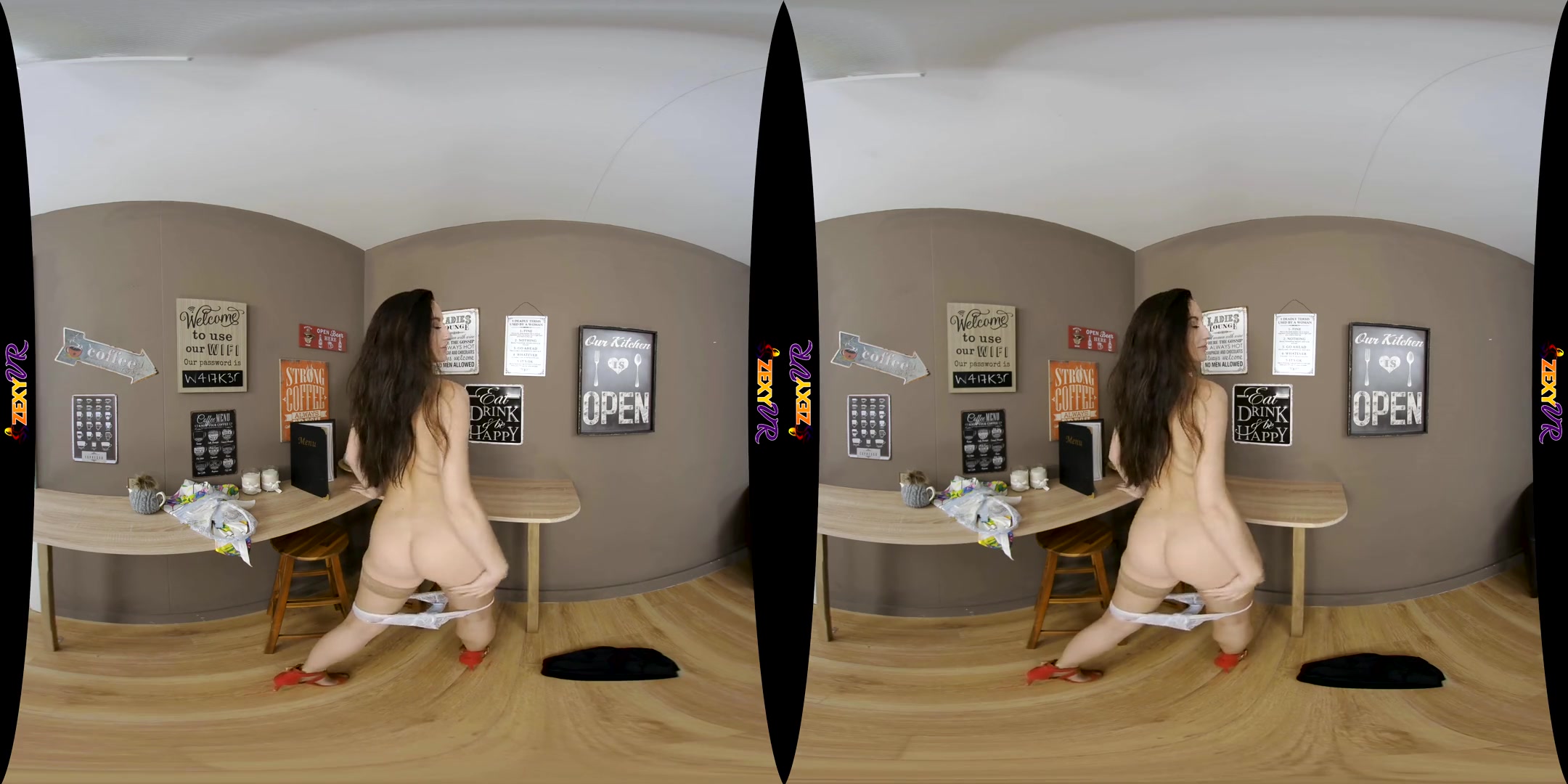 Sophia Smith in Coffee Shop Stripper - ZexyVR