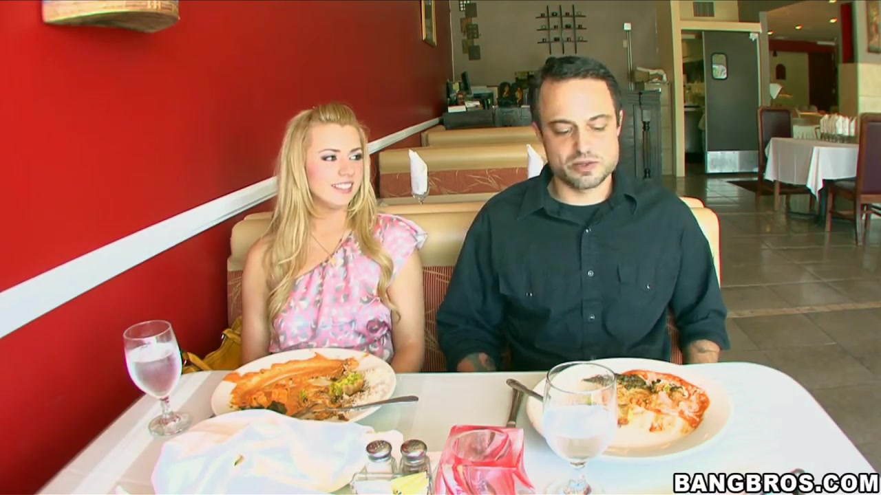 Pale blonde babe Lexi Belle has fun with her boy