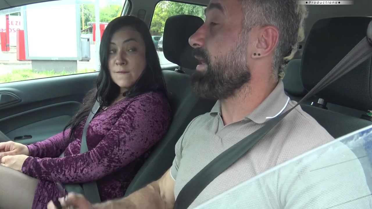 Christina Santes - Behind The Of Hairy Banging In The Car