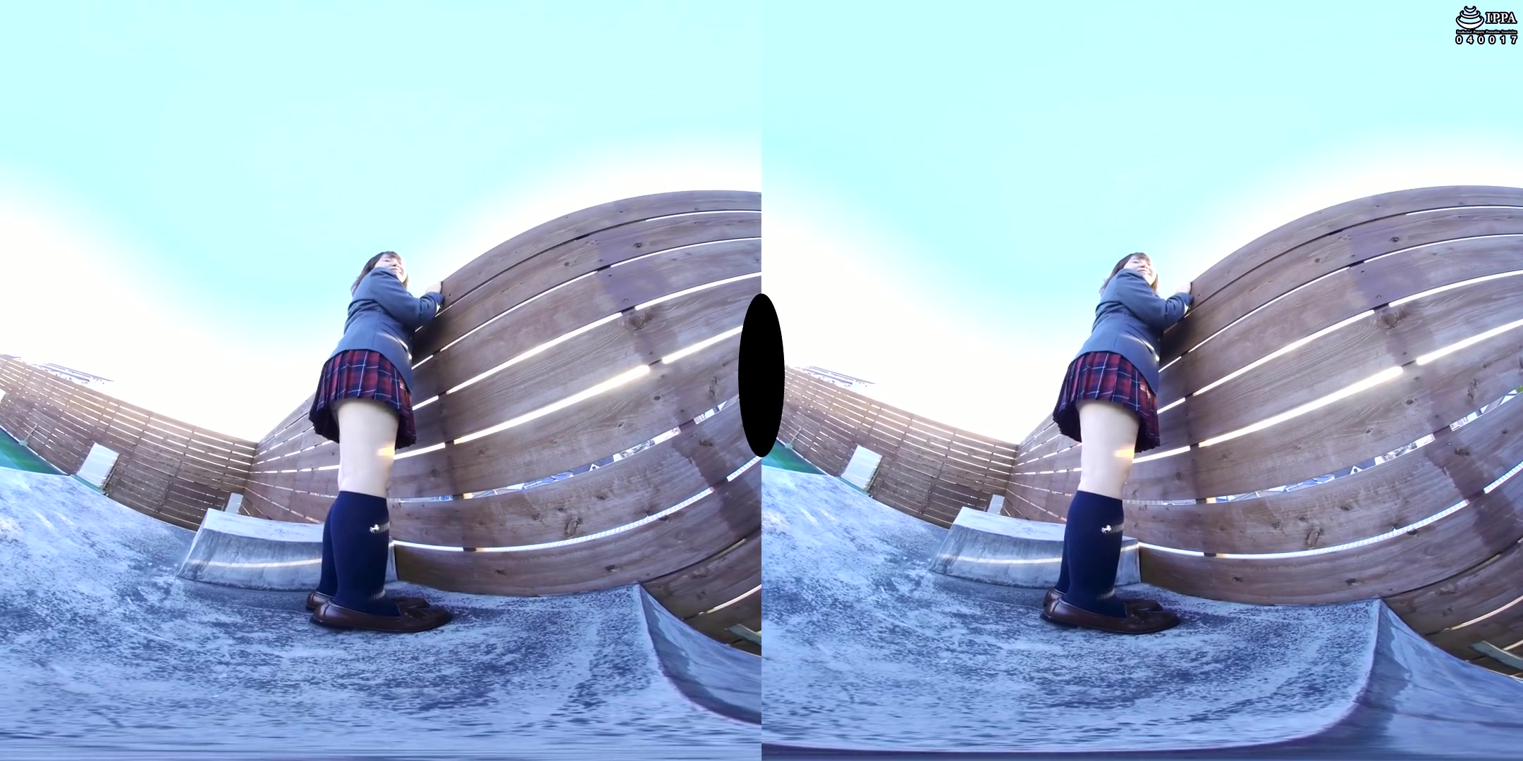 Uniform Upskirt VR 1 - PetersMAX