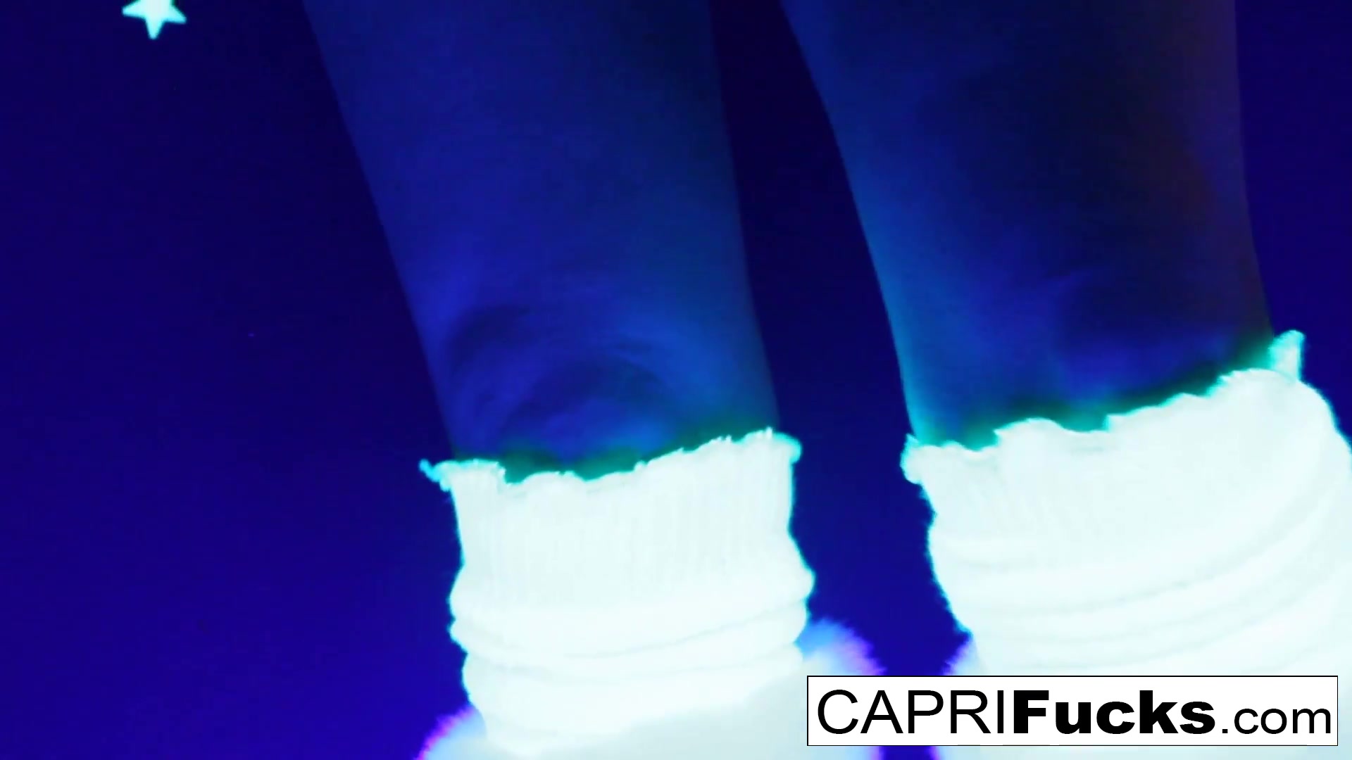 Capri Cavanni in Black-Light Painted Hottie Gets A Good Fucking - CapriCavanni