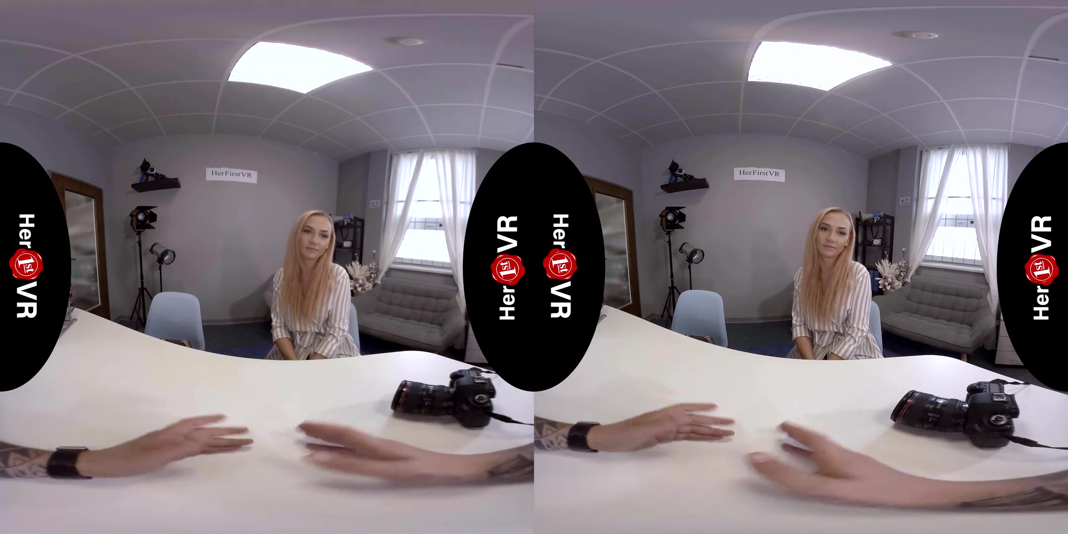 Jenny Wild - VR Casting; Sexy Blonde Amateur First Timer