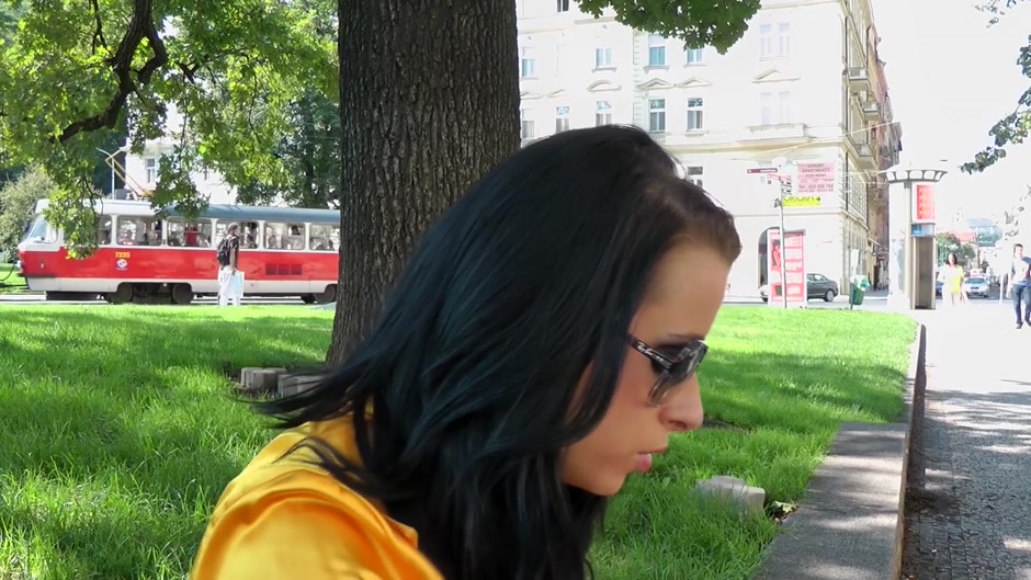 Beautiful slut enjoys public fuck with a lusty man