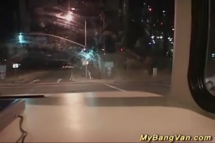 two chicks wild bang van gangbanged