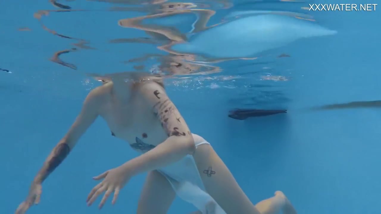 Cutest Mimi Swimming - Tattooed teen 18+
