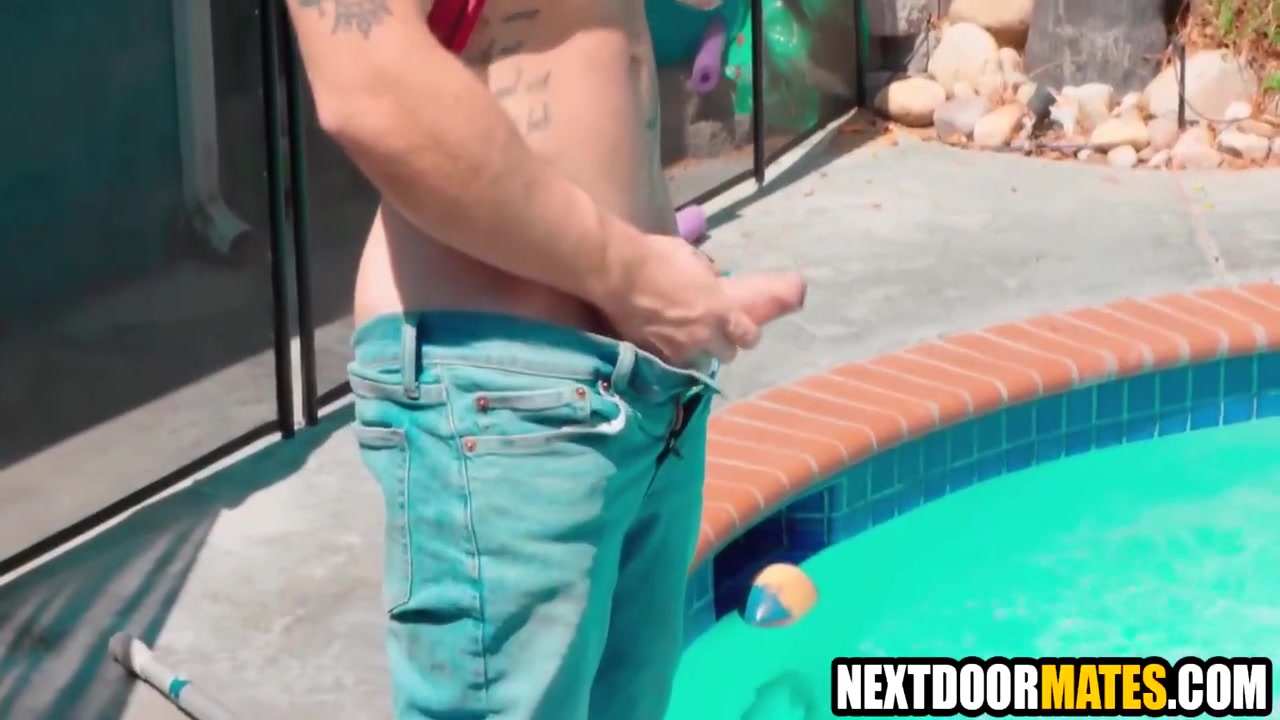 Gay Porn, Andrew Delta And Colt Spence In Gay Sex With Pool Guy 7 Min