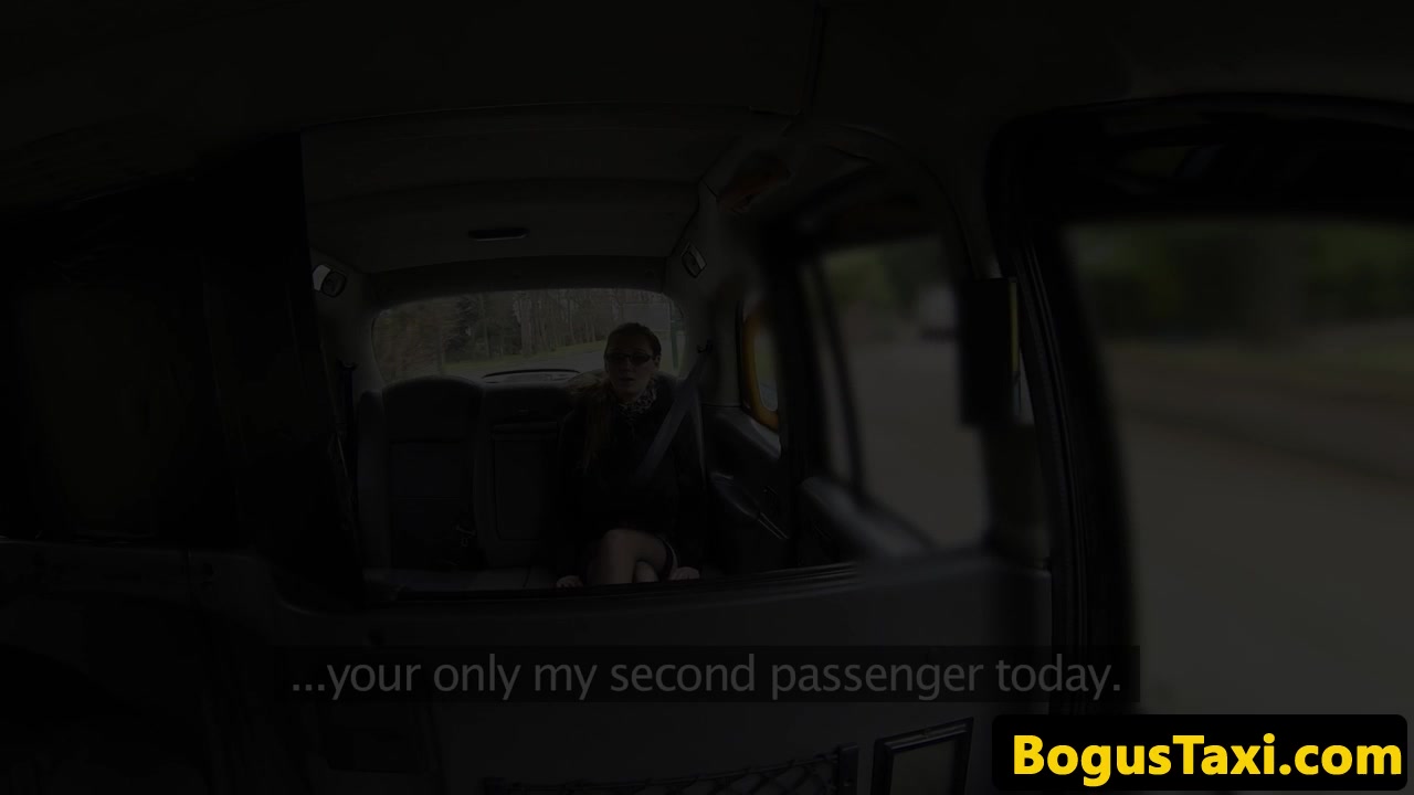 tattooed american taxi babe jizzed on glasses
