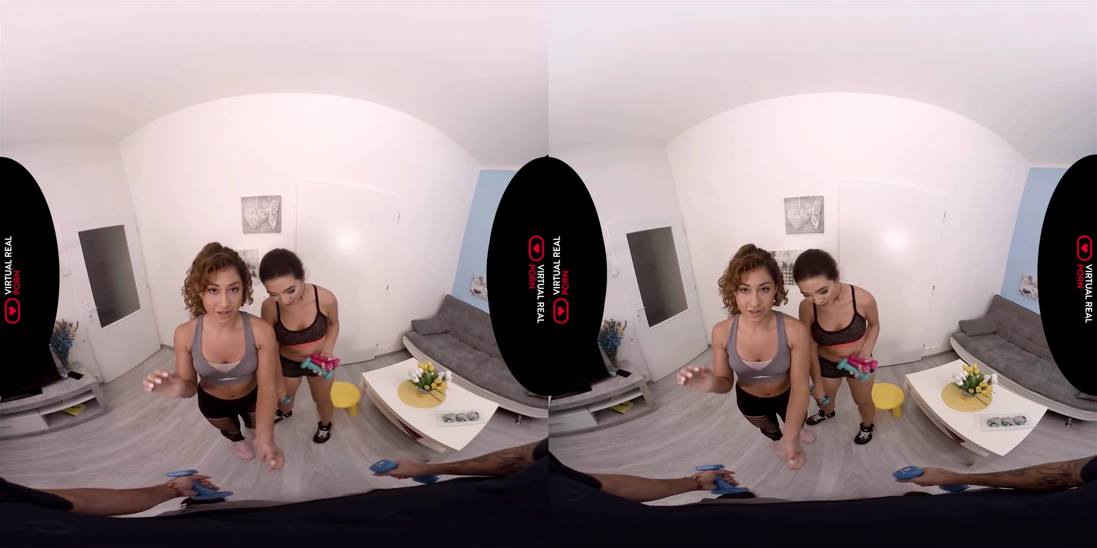 Frida Sante & Melody Petite in Lifting and Pumping - VirtualRealPorn