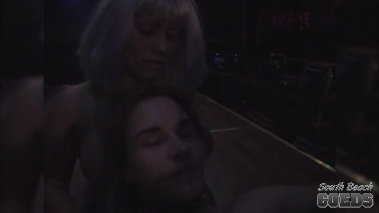 Late Night Blurry Memory Of Party Strip Club Lesbians - SouthBeachCoeds