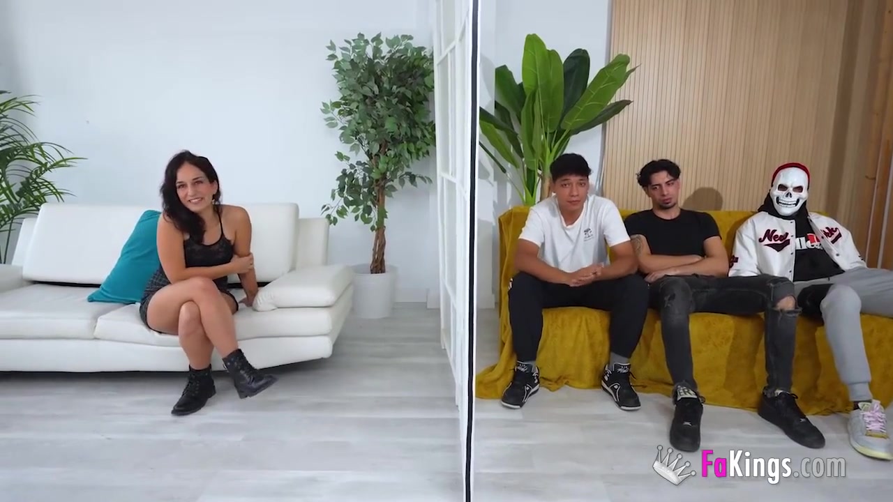 Amazing Sexy Blind Date With Rebeka Rock And Several Young Rookies!